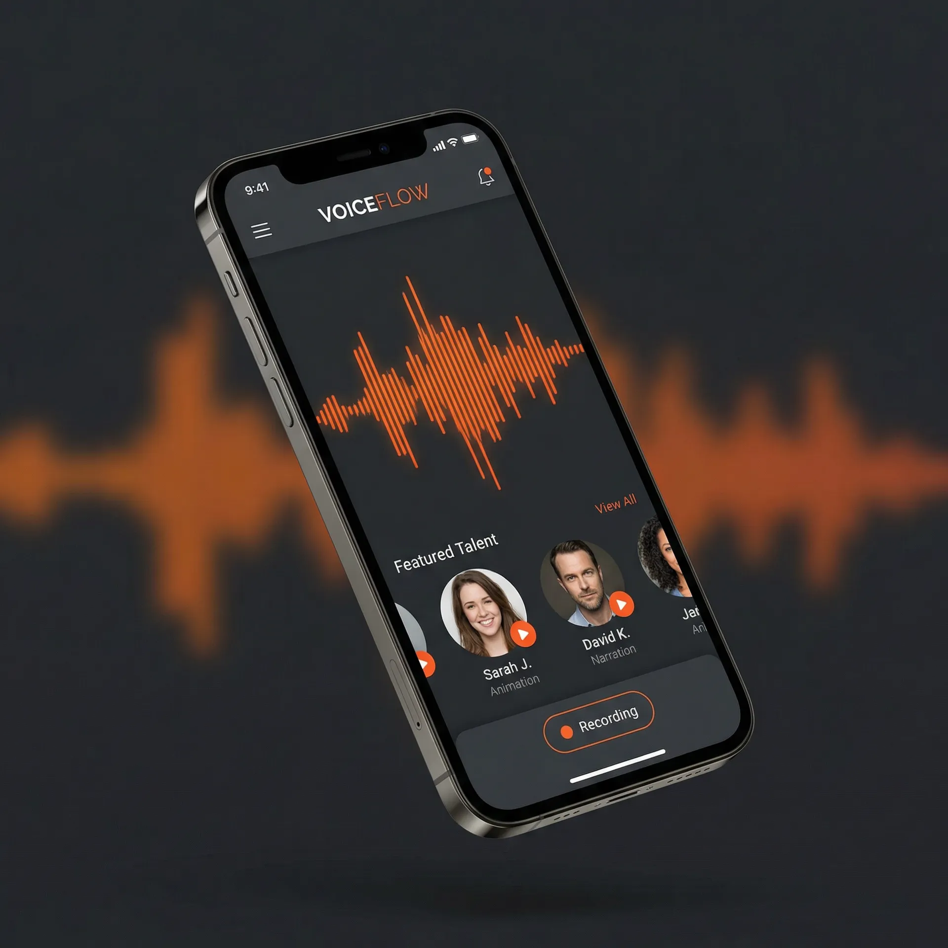 配音工坊 APP 界面展示
